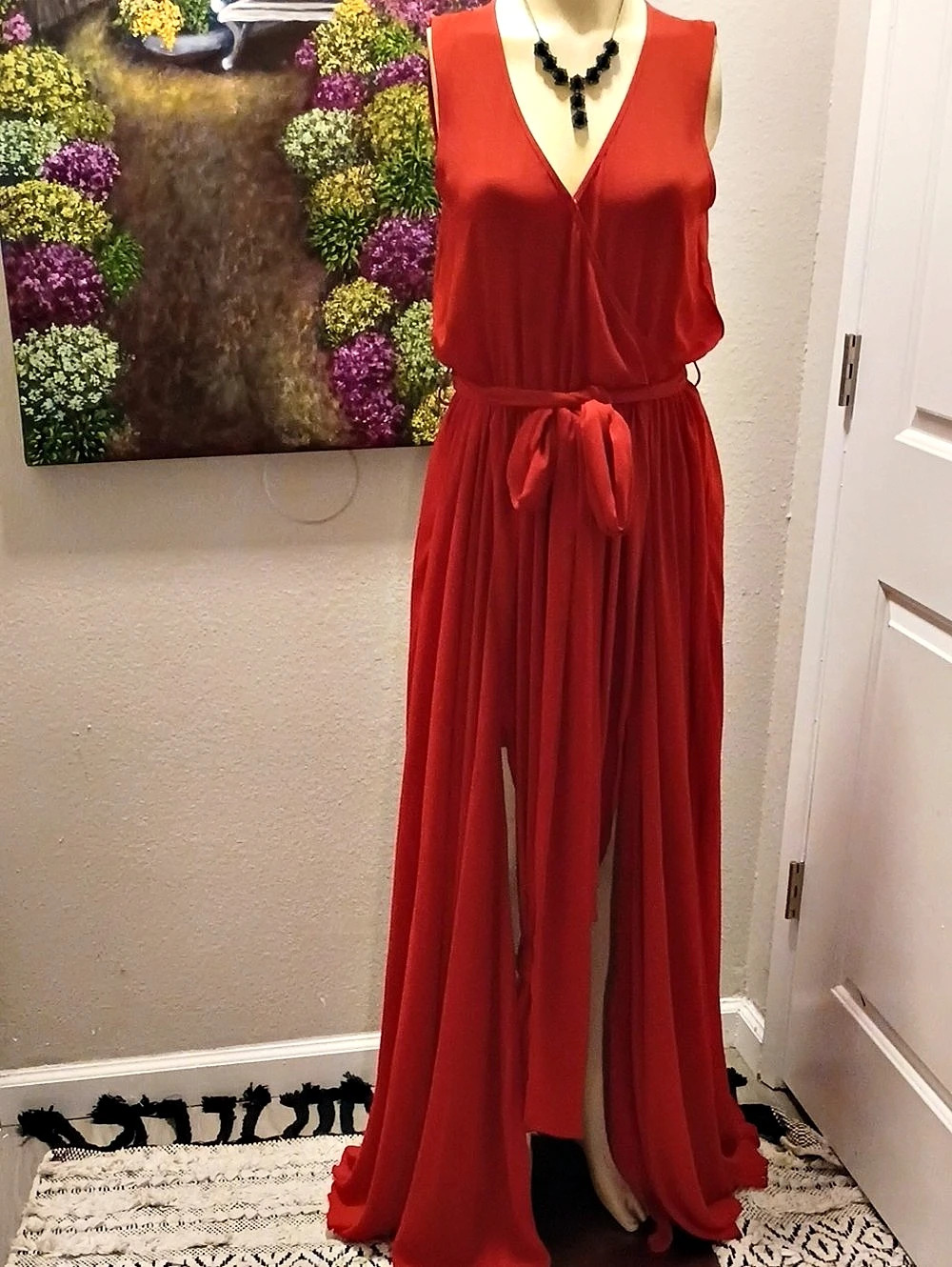 Red Maxi Dress Size Medium